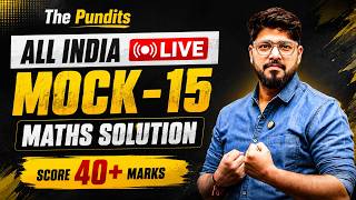 The Pundits All India Live Mock-15 || Mock Series For SSC & Railway Exam By Abhinav Rajput Sir