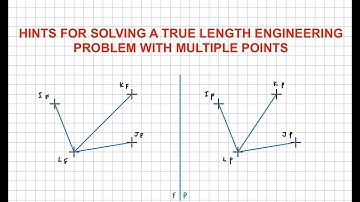 True Length Engineering Drawing Problem With Multiple Points Solving Tips