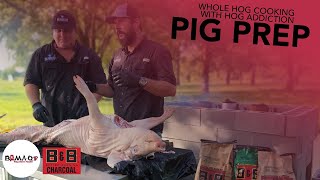 Whole Hog Cooking - Pig Prep