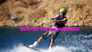 Surfer on Wakeboard 4K