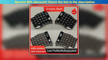 Best Seller NEW Sofle Low Profile Wireless Split Keyboards Kit Custom Roller Joystick Nice View Scr