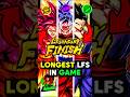 who has the longest LF in gameDragon Ball Legends 