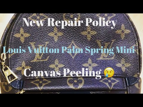 Pandemic Repair Policy ' 2020 👜 . Louis Vuitton Palm Spring Mini . Canvas  Peeling 😢 