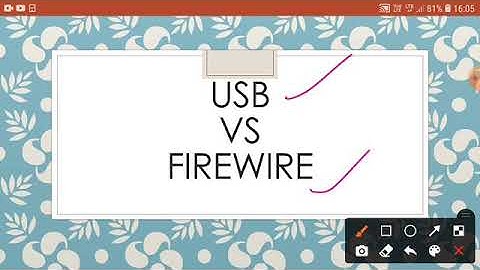 USB Vs Firewire Explaination in  detail in one video
