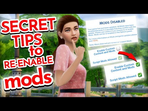 모드를 활성화 할 수 없습니까? 업데이트 후 Sims 4 모드가 계속 비활성화되는 문제를 해결하는 비밀 팁 (2021) | TS4