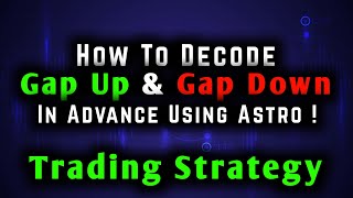Predict Gap-up & Gap-down in Advance Using Astrology | Astro Theory | Profit Planet