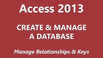 MOS Review - Access 2013 - Create and Manage a Database - Part 2 of 5
