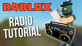 Roblox Tutorial Radio Model On Your Back With A Gui Youtube - roblox meshes boombox