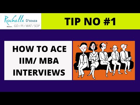 How to ace IIM/MBA Interviews  | Tip 1 | GDPI SOP WAT | Patrick Dsouza