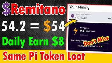 Biggest Crypto Loot $8 Daily Earn || Remitano Mining App || Same Pi Network Loot || New Crypto Loot