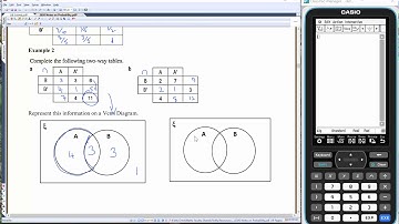 Venn Diagrams and Two-Way Tables