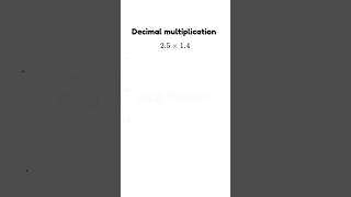 How to multiply decimal numbers! #maths #study #students #mathstricks #viral