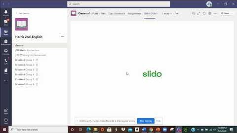 Slido how to in Teams
