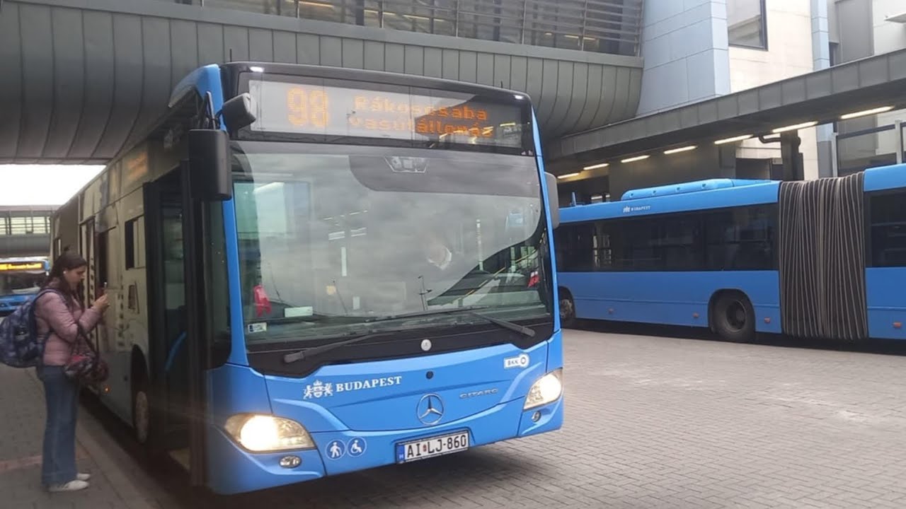 98 - Kőbánya Kispest M - Rakoscsaba Vasútállomás | Mercedes Benz Citaro C2 | AI-LJ-860