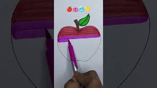 satisfying creative art 🍎🏩🥶💛#art #emojimix #drawing #learning #trending