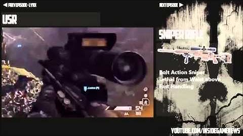 Call of Duty Ghosts Weapon Review   USR Sniper Rifle   NEW COD GHOSTS WEAPON