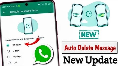 📱Whatsapp Auto Delete Message New Update 2024 | WhatsApp Disappearing Message 24 Hours New Update