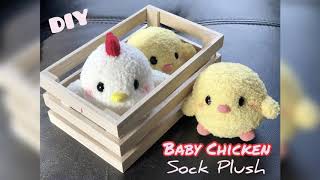 DIY Chick Plushie! Make EASY kawaii chick plush using Socks! Fun Budget Crafts