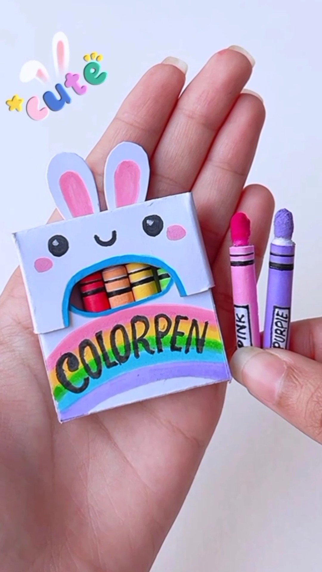 cute color pencil (try it) miniature craft #shorts #tonniartandcraft #art #love #diy #cute #craft