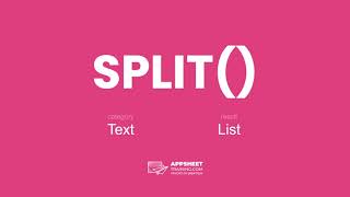 Famous AppSheet SPLIT() Expression Profile