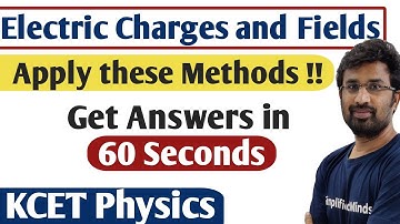 KCET 2022 | Electric Charges and Fields | Solve Under 60 Seconds | KCET PYQs