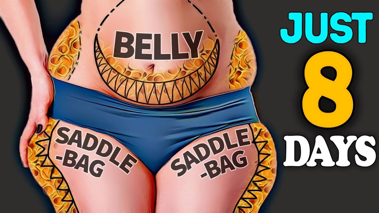 SADDLEBAGS + LOWER BELLY FAT NEW 8DAY CHALLENGE YouTube