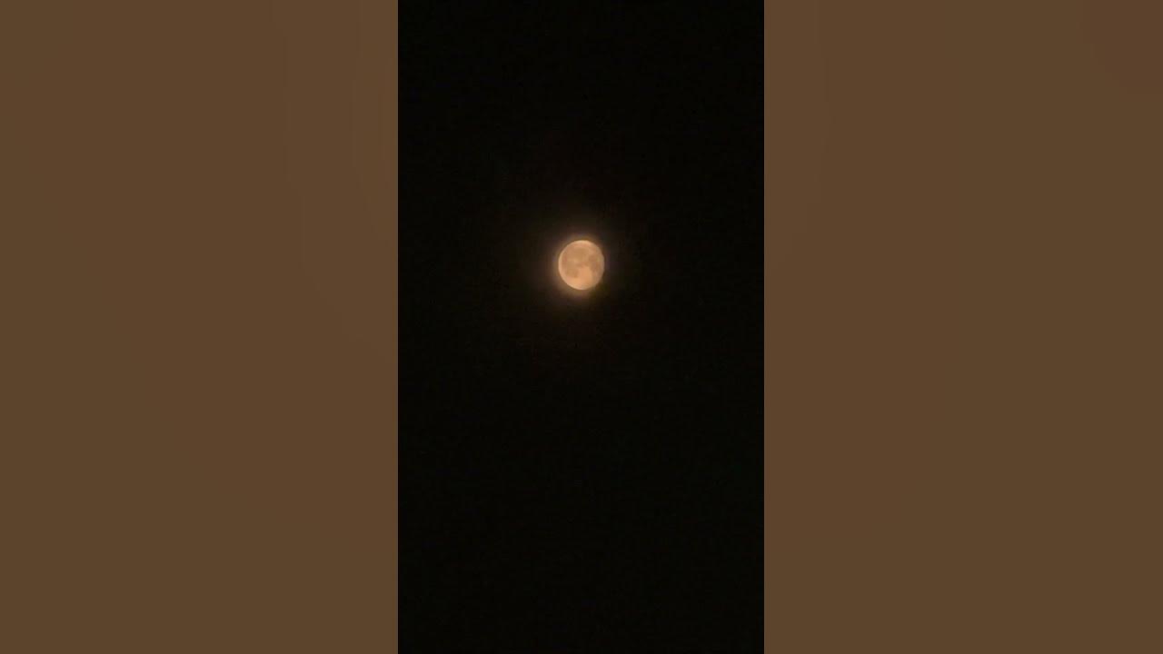 The Moon Was Incredibly Orange Tonight. brooklyn YouTube
