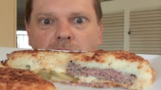 FRIED POTATO CHEESE BURGER  - Greg's Kitchen