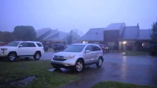 Rain and thunderstorm at Hickory Creek Townhomes 04/05/2017