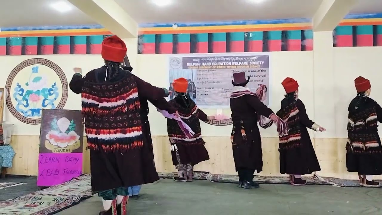 HHEWS  winter tuition Closing ceremony at zangskar tungri 
