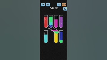 Water Color Sort Level 805 Walkthrough Solution iOS/Android