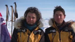 Cas and Jonesy – the first to walk to the South Pole and back