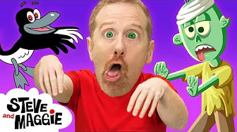 Halloween Wheels on the Bus and Finger Family Party with Steve and Maggie | Best Halloween for Kids