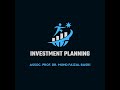 PFM3073 Investment Planning