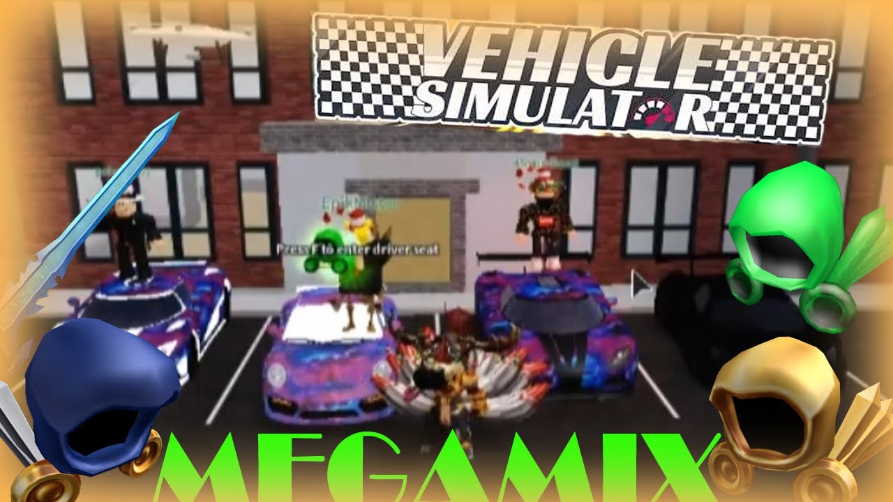 Vehicle Simulator Megamix All Dominuses And Buttons Secret Hot Wheels Race Track Youtube - roblox vehicle simulator secret button