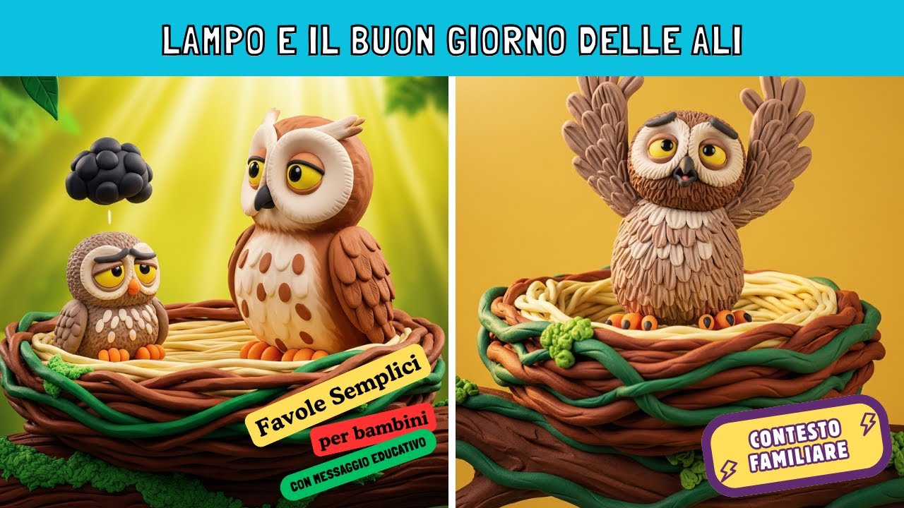 Lampo e il Buongiorno delle Ali  | Storie Favole per Bambini Raccontate Audio Libri