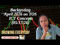 Backtesting Session April 2026- ICT Concepts 05/17/26