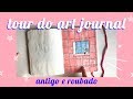 tour do meu primeiro art journal / sketchbook