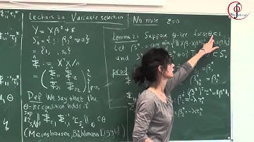 Sara van de Geer "High-dimensional statistics". Lecture 2 (24 april 2013)