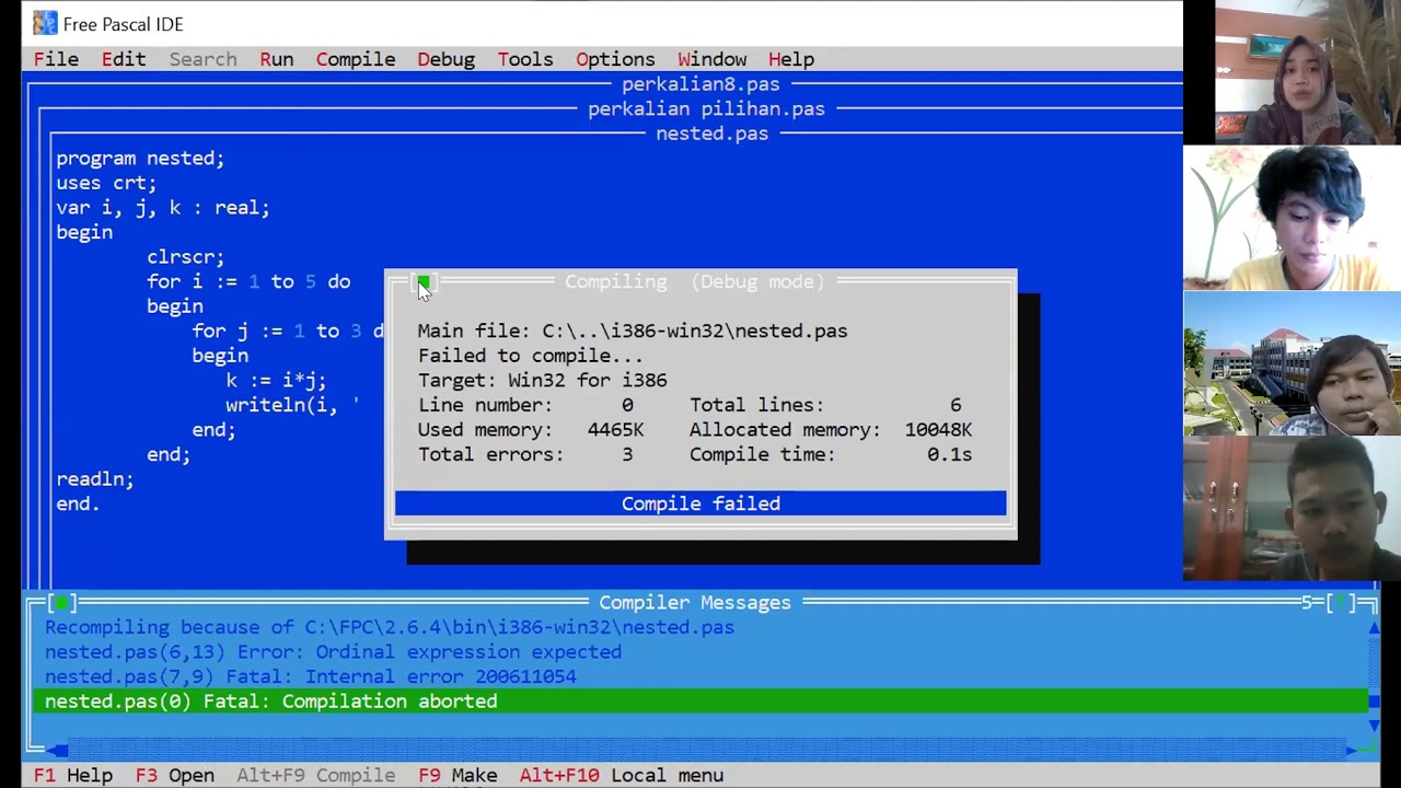 Looping pascal dengan While Do - YouTube