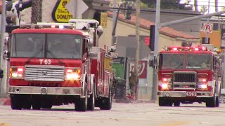 LAFD Light Force 63 Responding