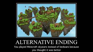 Minecraft Bedwars all endings