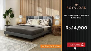 Royaloak | Willow Upholstered King Bed