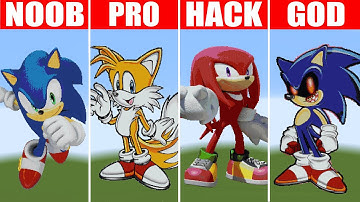 Sonic.EXE in Minecraft (NOOB vs PRO vs HACKER vs GOD)
