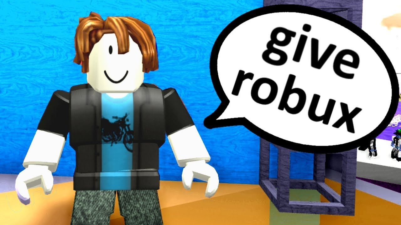 Annoying Roblox Noob Begs For Robux It Worked Youtube - giving robux to noobs