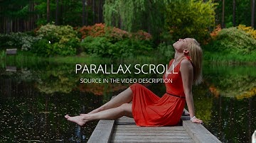 How To Create a Cool Parallax Scrolling Effect Website | With Source Code