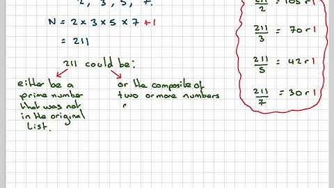 Proving there is an infinite number of prime numbers