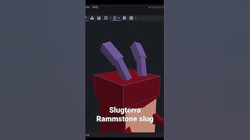 Slugterra Rammstone slug in Blockbench #slugterra #blockbench #shorts