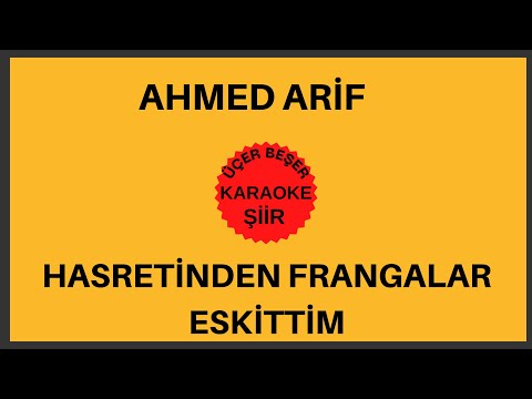 Ahmed Arif -Hasretinden Prangalar Eskittim Şiiri (Karaoke)