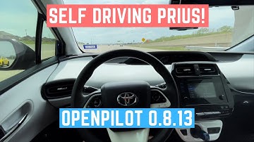 Openpilot 0.8.13 Self Driving Prius on the Freeway (Comma 2)